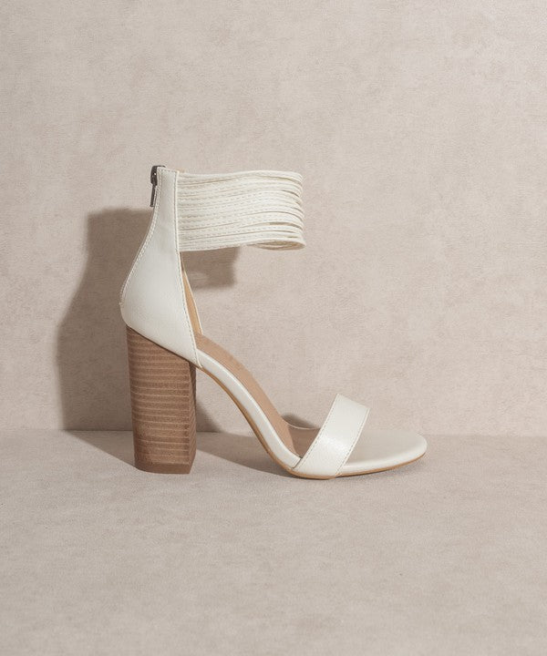 OASIS SOCIETY Blair - Thick Ankle Strap Block Heel - Happily Ever Atchison Shop Co.