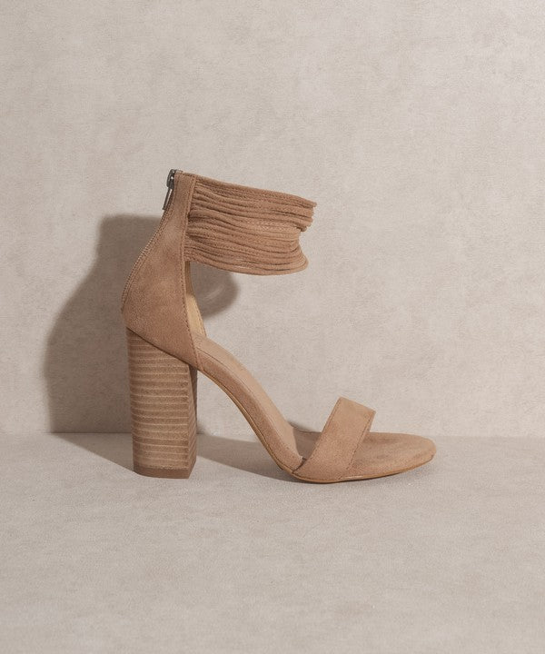 OASIS SOCIETY Blair - Thick Ankle Strap Block Heel - Happily Ever Atchison Shop Co.