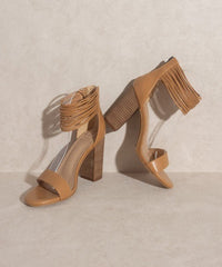 OASIS SOCIETY Blair - Thick Ankle Strap Block Heel - Happily Ever Atchison Shop Co.