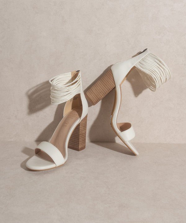 OASIS SOCIETY Blair - Thick Ankle Strap Block Heel - Happily Ever Atchison Shop Co.