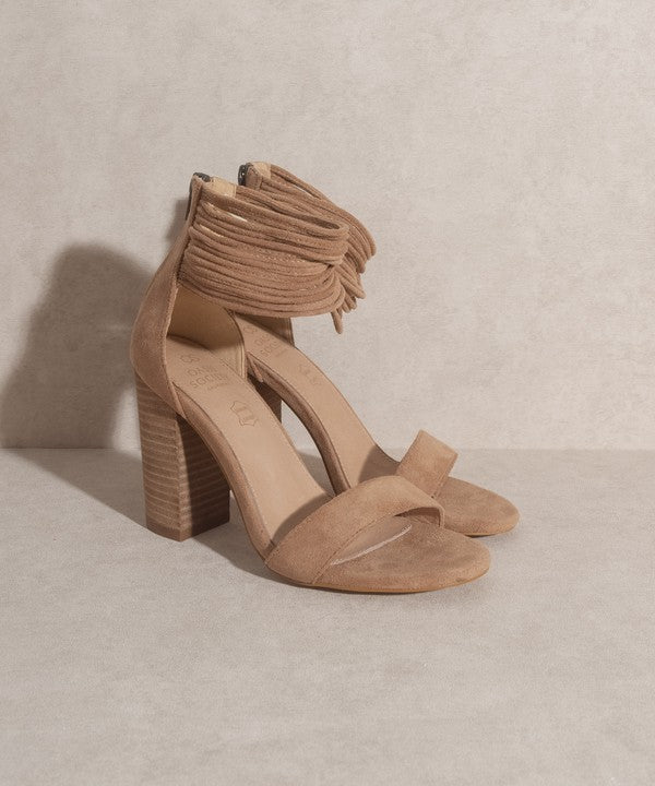 OASIS SOCIETY Blair - Thick Ankle Strap Block Heel - Happily Ever Atchison Shop Co.