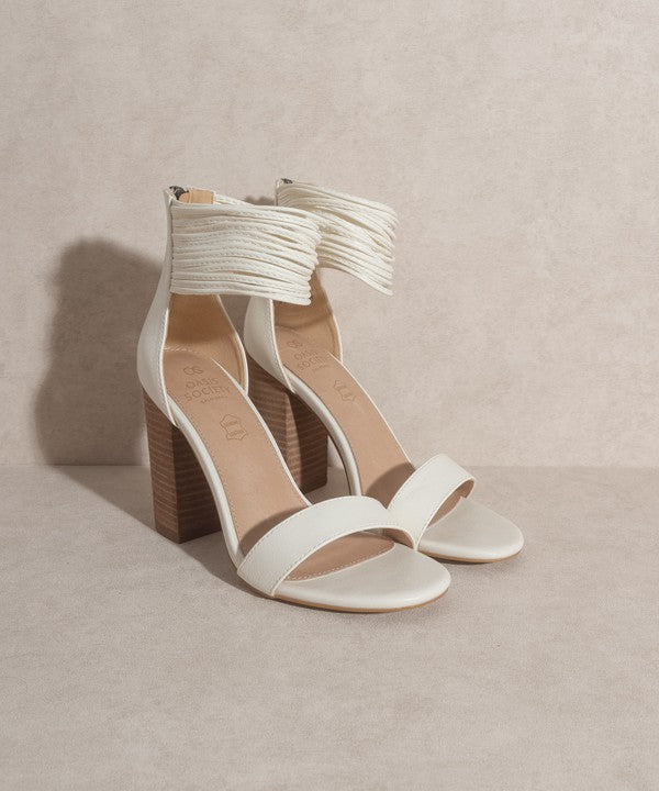 OASIS SOCIETY Blair - Thick Ankle Strap Block Heel - Happily Ever Atchison Shop Co.