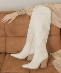 Oasis Society Clara - Knee - High Western Boots - Happily Ever Atchison Shop Co.