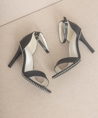 OASIS SOCIETY Dublin - Metal Stud Open Toe Heels - Happily Ever Atchison Shop Co.