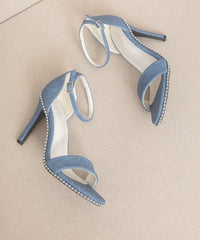 OASIS SOCIETY Dublin - Metal Stud Open Toe Heels - Happily Ever Atchison Shop Co.