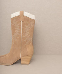 OASIS SOCIETY Halle - Paneled Cowboy Boots - Happily Ever Atchison Shop Co.