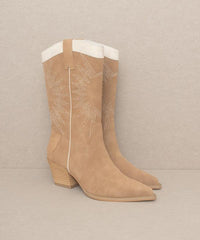 OASIS SOCIETY Halle - Paneled Cowboy Boots - Happily Ever Atchison Shop Co.