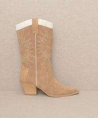 OASIS SOCIETY Halle - Paneled Cowboy Boots - Happily Ever Atchison Shop Co.