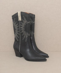 OASIS SOCIETY Halle - Paneled Cowboy Boots - Happily Ever Atchison Shop Co.