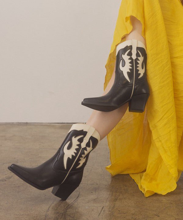 OASIS SOCIETY Houston - Layered Panel Cowboy Boots - Happily Ever Atchison Shop Co.