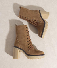 OASIS SOCIETY Jenna - Platform Military Boots - Happily Ever Atchison Shop Co.