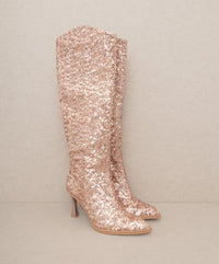 OASIS SOCIETY Jewel - Knee High Sequin Boots - Happily Ever Atchison Shop Co.