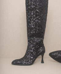 OASIS SOCIETY Jewel - Knee High Sequin Boots - Happily Ever Atchison Shop Co.