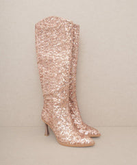 OASIS SOCIETY Jewel - Knee High Sequin Boots - Happily Ever Atchison Shop Co.