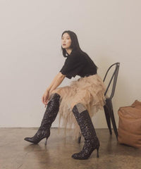 OASIS SOCIETY Jewel - Knee High Sequin Boots - Happily Ever Atchison Shop Co.