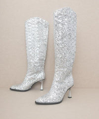 OASIS SOCIETY Jewel - Knee High Sequin Boots - Happily Ever Atchison Shop Co.