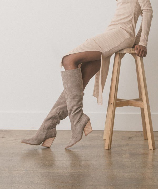 Oasis Society Lacey - Knee High Western Boots - Happily Ever Atchison Shop Co.