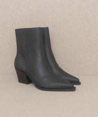 OASIS SOCIETY Miley - Alligator Print Booties - Happily Ever Atchison Shop Co.