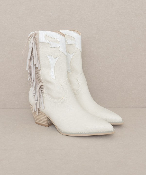 Oasis Society Millie - Fringe Framed Bootie - Happily Ever Atchison Shop Co.