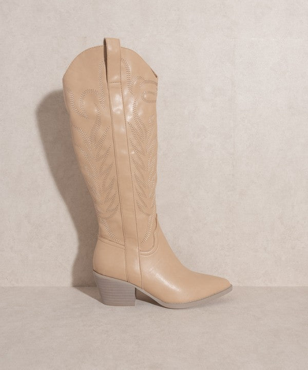 Oasis Society Samara - Embroidered Tall Boot - Happily Ever Atchison Shop Co.