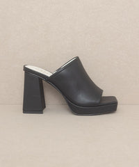 OASIS SOCIETY Vivienne - Slip On Platform Heels - Happily Ever Atchison Shop Co.