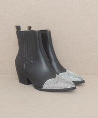 OASIS SOCIETY Zuri - Rhinestone Toed Booties - Happily Ever Atchison Shop Co.