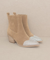 OASIS SOCIETY Zuri - Rhinestone Toed Booties - Happily Ever Atchison Shop Co.