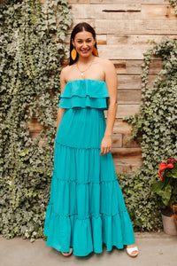 Oceans Of Bliss Dress in Blue - Happily Ever Atchison Shop Co.