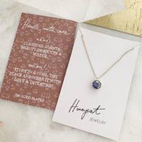 Ode to Rose Blue Crystla Necklace - Happily Ever Atchison Shop Co.