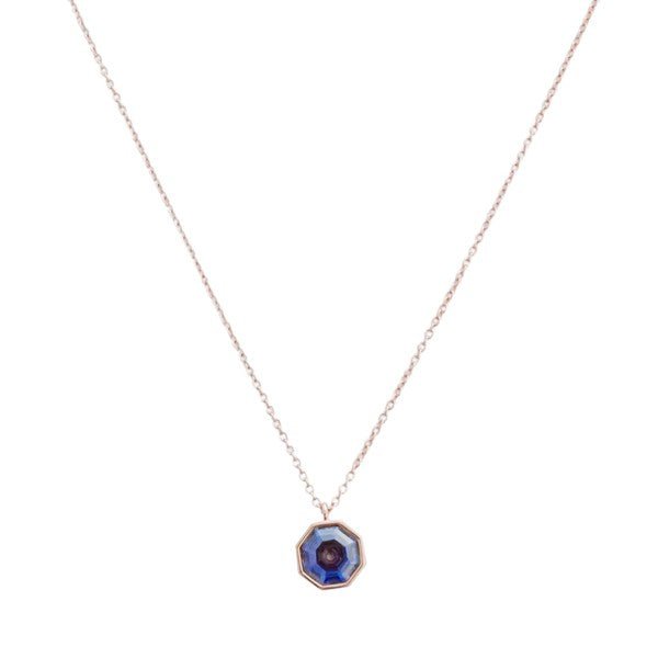 Ode to Rose Blue Crystla Necklace - Happily Ever Atchison Shop Co.