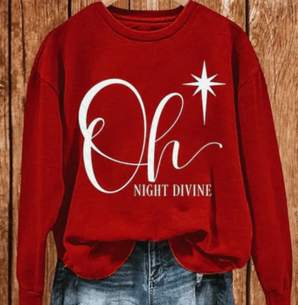 Oh Night Devine Graphic Sweater - Happily Ever Atchison Shop Co.