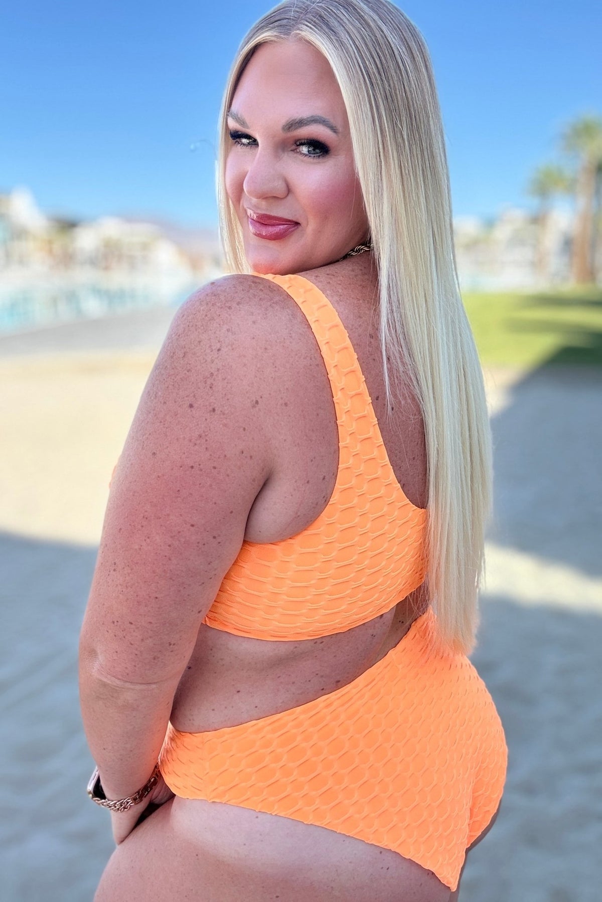 Oh So Orange Swim Top - Happily Ever Atchison Shop Co.