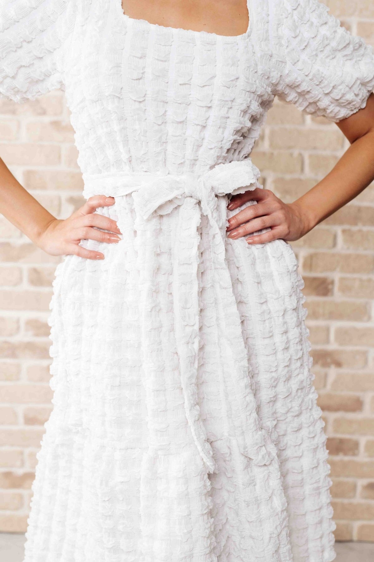 On Cloud Nine Bubble Midi Dress - Happily Ever Atchison Shop Co.