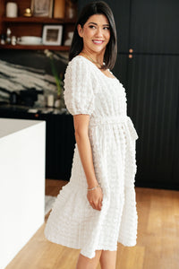 On Cloud Nine Bubble Midi Dress - Happily Ever Atchison Shop Co.