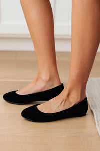 On Your Toes Ballet Flats in Black - Happily Ever Atchison Shop Co.