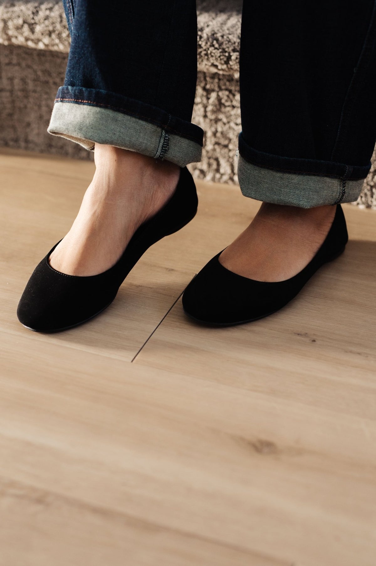 On Your Toes Ballet Flats in Black - Happily Ever Atchison Shop Co.