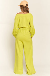 ONE SHOULDER TERRY JUMPSUIT - Happily Ever Atchison Shop Co.