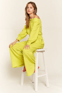 ONE SHOULDER TERRY JUMPSUIT - Happily Ever Atchison Shop Co.