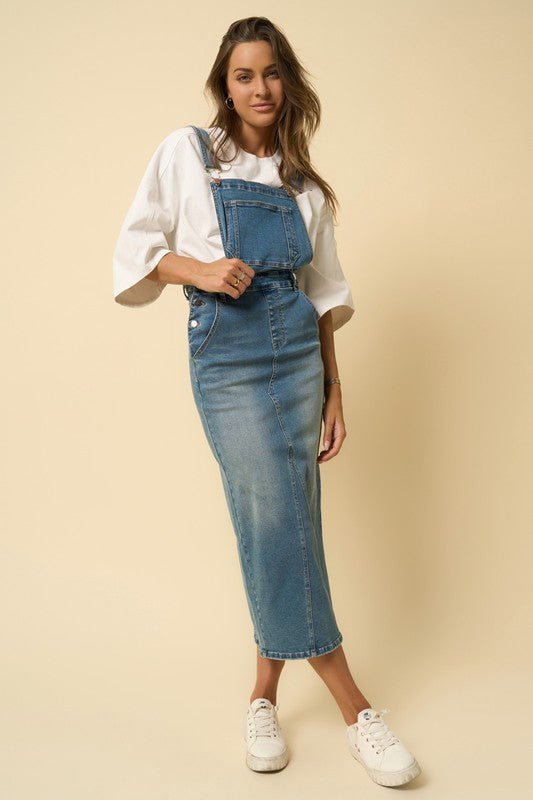 OVERALL LONG SKIRT - Happily Ever Atchison Shop Co.