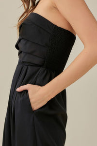 Overlapping Top Detailed Jumpsuit - Happily Ever Atchison Shop Co.