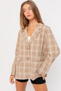 Oversized Plaid Jacket - Happily Ever Atchison Shop Co.