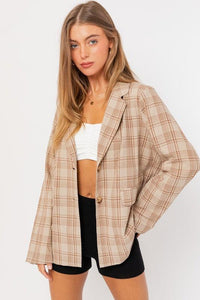 Oversized Plaid Jacket - Happily Ever Atchison Shop Co.