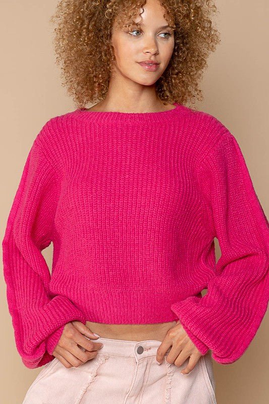 Oversized Round - Neck Sweater - Happily Ever Atchison Shop Co.