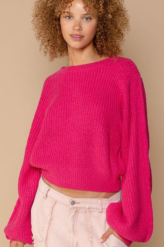 Oversized Round - Neck Sweater - Happily Ever Atchison Shop Co.