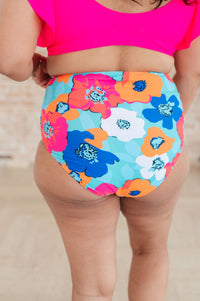 Panama Floral Print High Waisted Swim Bottoms - Happily Ever Atchison Shop Co.