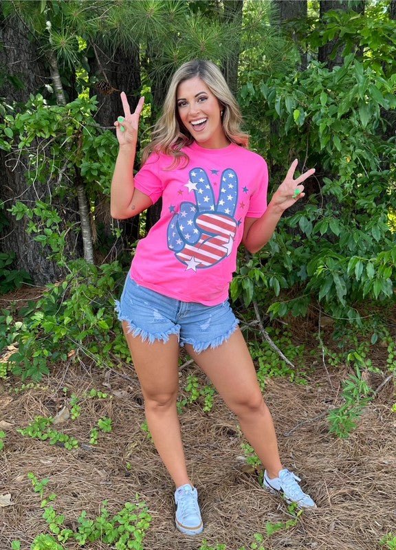 Peace USA Tee - Happily Ever Atchison Shop Co.