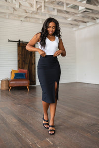 Pencil Me In Pencil Skirt in Black - Happily Ever Atchison Shop Co.