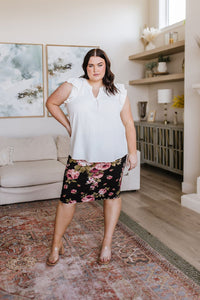 Perfectly Pristine Floral Pencil Skirt - Happily Ever Atchison Shop Co.