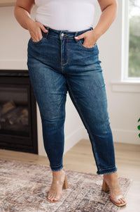 Phillipa High Rise Release Hem Slim Jeans - Happily Ever Atchison Shop Co.