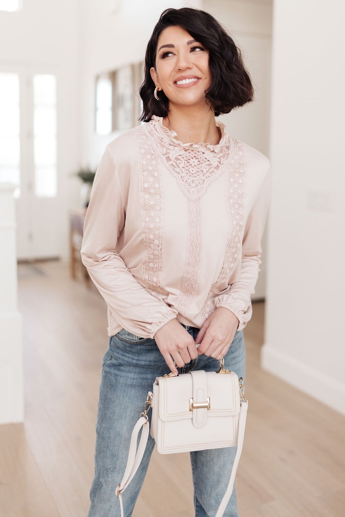 Picture This Top In Blush - Happily Ever Atchison Shop Co.